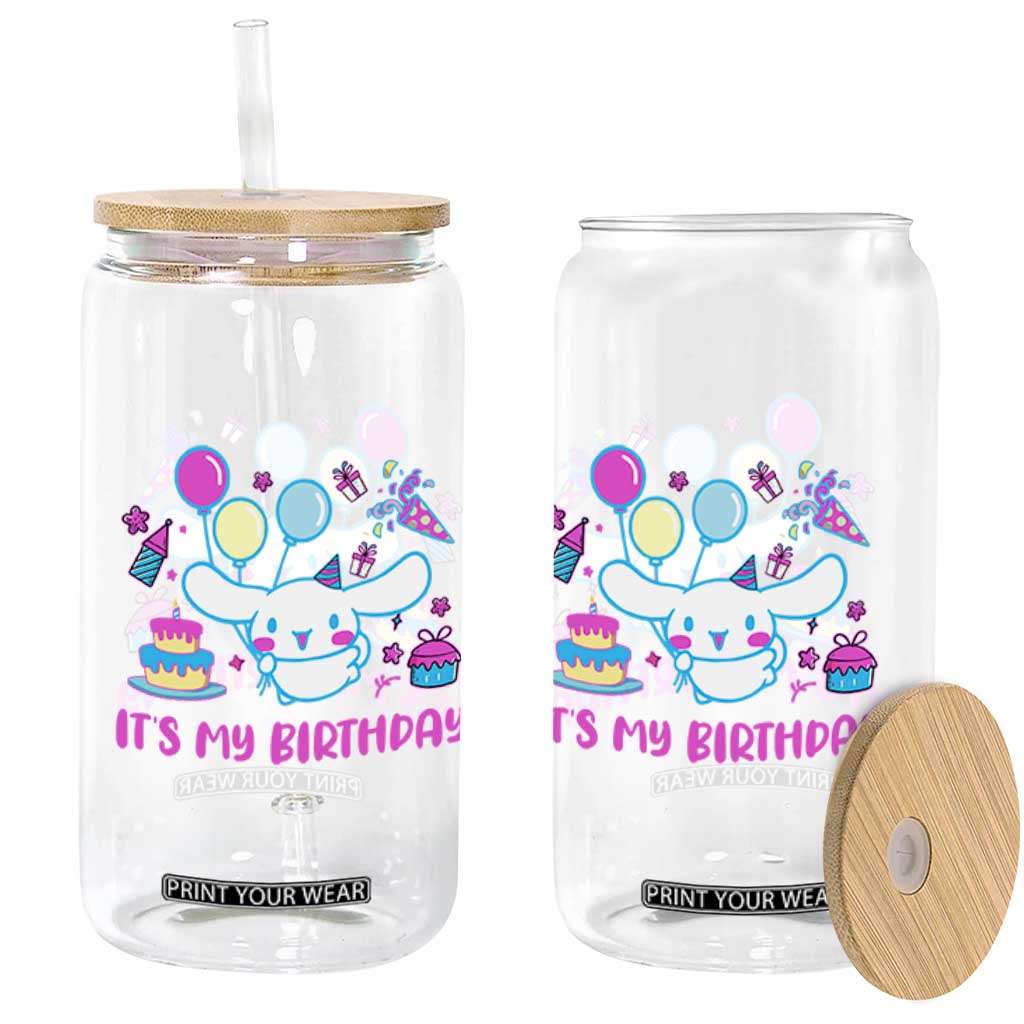 Its My Birthday Glass Can Girl Party Funny Bday Family Party TS10 Print Your Wear