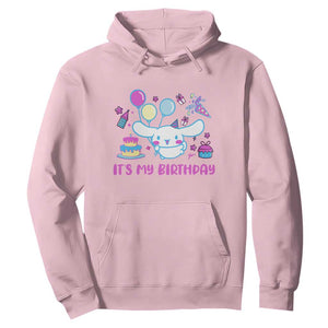 Its My Birthday Hoodie Girl Party Funny Bday Family Party TS10 Light Pink Print Your Wear