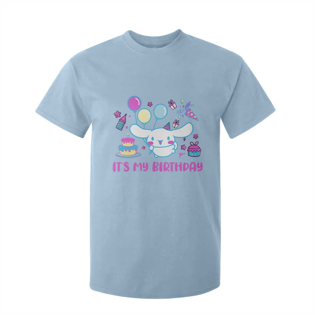 Its My Birthday T Shirt For Kid Girl Party Funny Bday Family Party TS10 Light Blue Print Your Wear