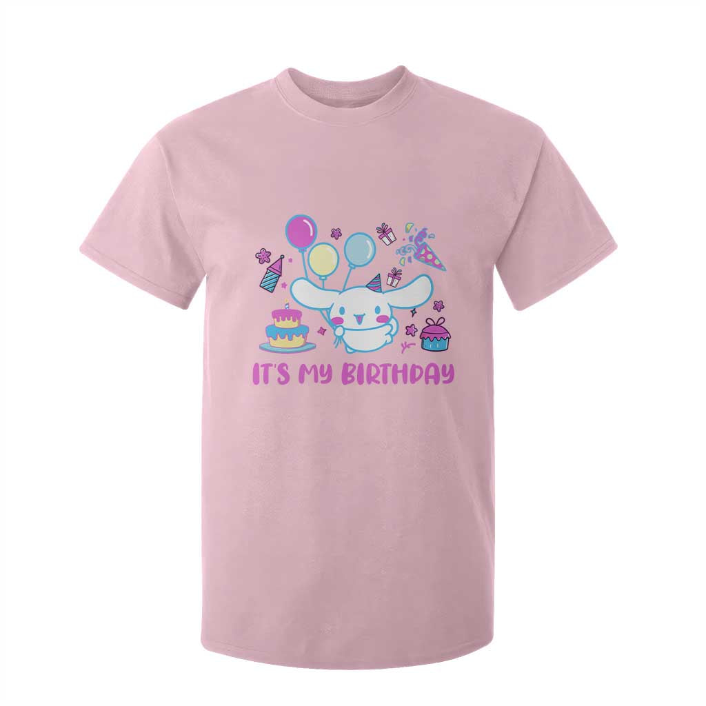 Its My Birthday T Shirt For Kid Girl Party Funny Bday Family Party TS10 Light Pink Print Your Wear