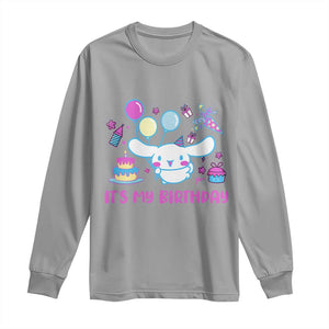 Its My Birthday Long Sleeve Shirt Girl Party Funny Bday Family Party TS10 Sport Gray Print Your Wear