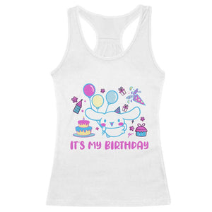 Its My Birthday Racerback Tank Top Girl Party Funny Bday Family Party TS10 White Print Your Wear