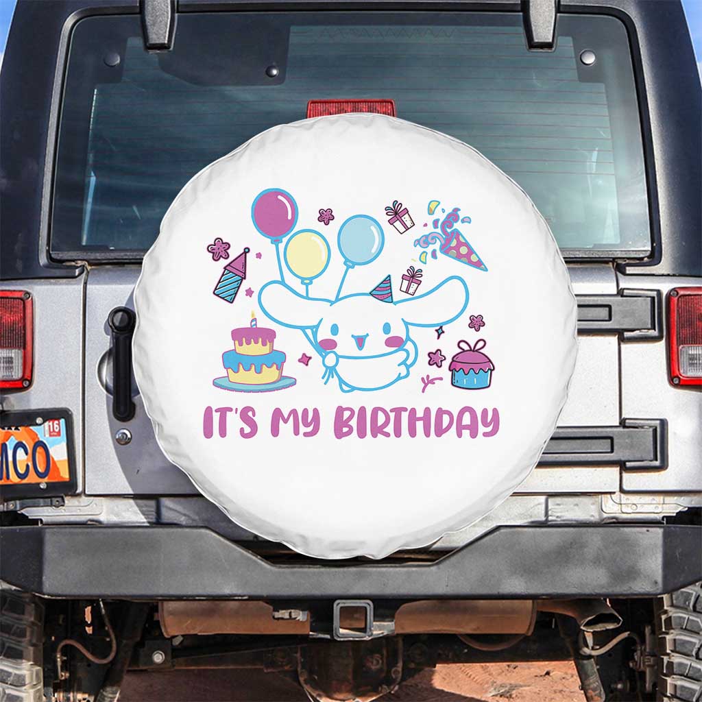Its My Birthday Spare Tire Cover Girl Party Funny Bday Family Party TS10 No hole White Print Your Wear