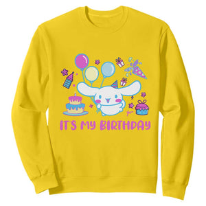 Its My Birthday Sweatshirt Girl Party Funny Bday Family Party TS10 Daisy Print Your Wear