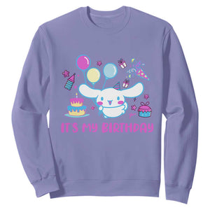 Its My Birthday Sweatshirt Girl Party Funny Bday Family Party TS10 Violet Print Your Wear