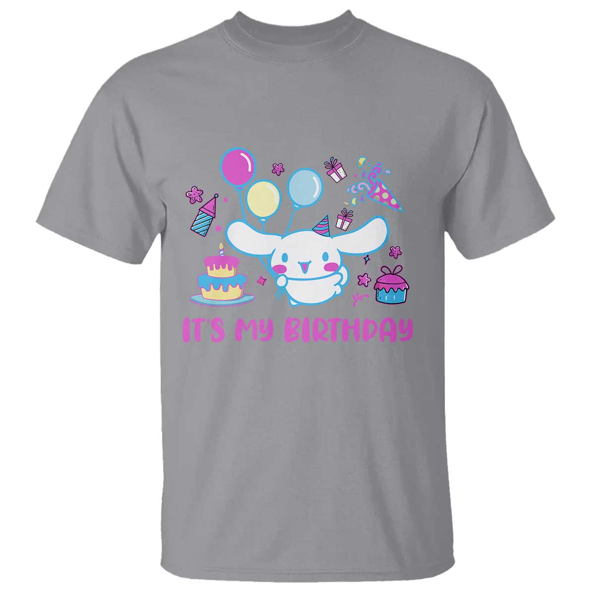 Its My Birthday T Shirt Girl Party Funny Bday Family Party TS10 Sport Gray Print Your Wear