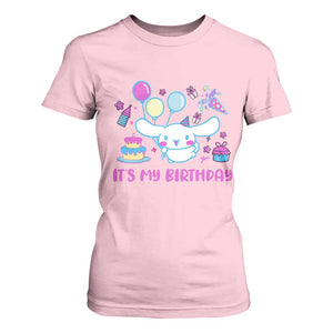 Its My Birthday T Shirt For Women Girl Party Funny Bday Family Party TS10 Light Pink Print Your Wear