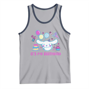 Its My Birthday Tank Top Girl Party Funny Bday Family Party TS10 Athletic Heather Navy Print Your Wear