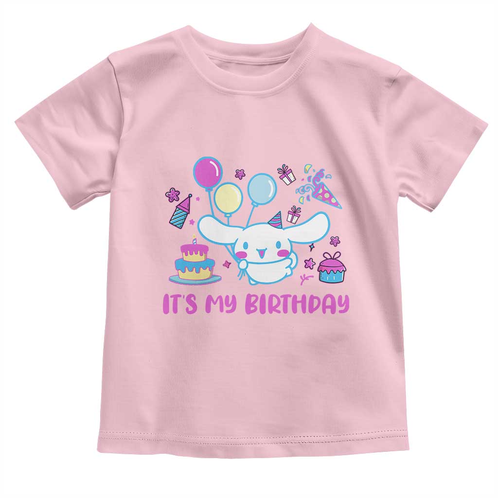 Its My Birthday Toddler T Shirt Girl Party Funny Bday Family Party TS10 Light Pink Print Your Wear