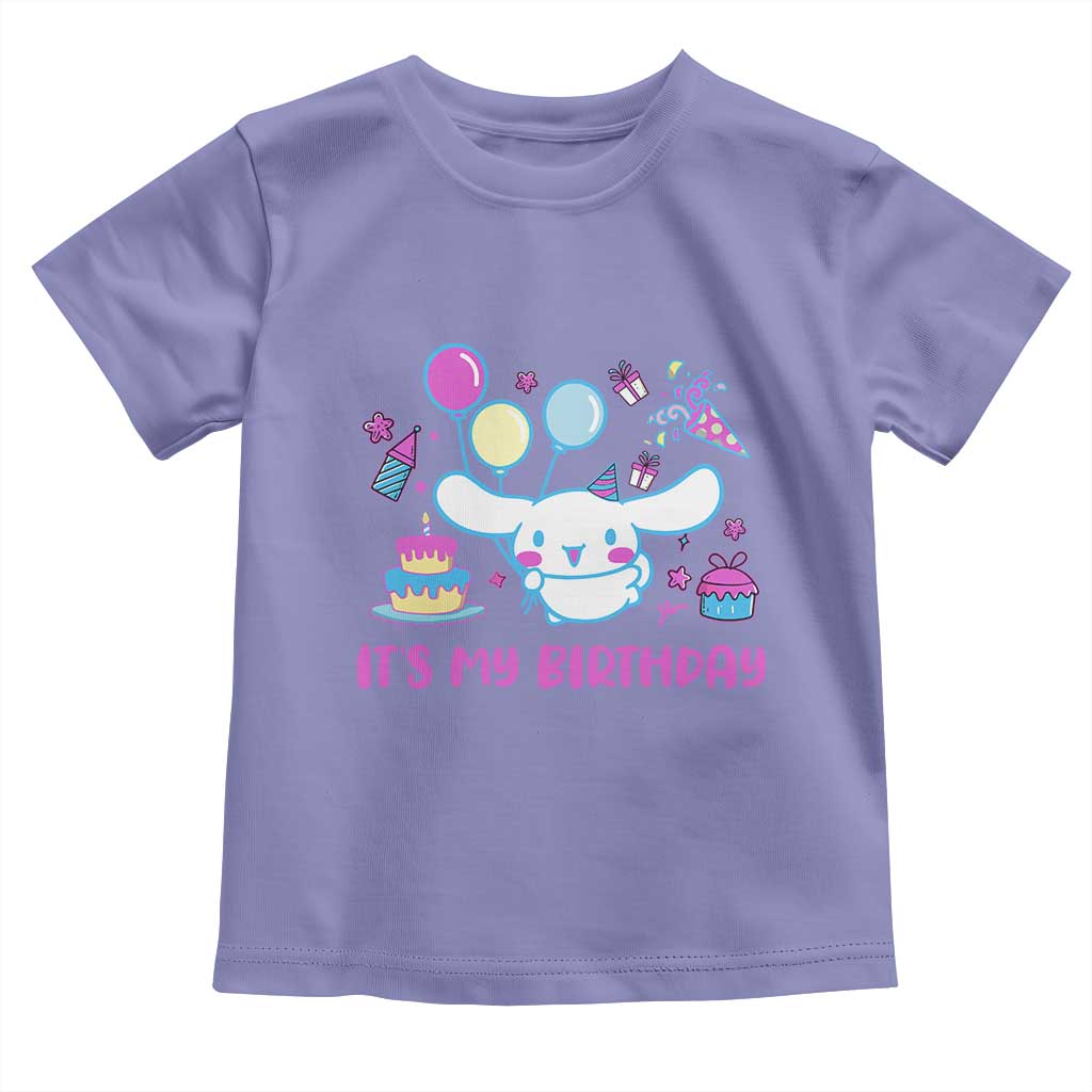 Its My Birthday Toddler T Shirt Girl Party Funny Bday Family Party TS10 Violet Print Your Wear
