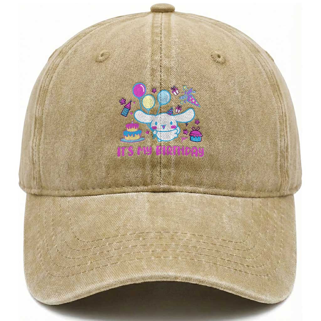 Its My Birthday Washed Cotton Baseball Cap Girl Party Funny Bday Family Party