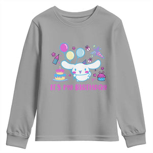 Its My Birthday Youth Sweatshirt Girl Party Funny Bday Family Party TS10 Sport Gray Print Your Wear