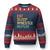 Eat Sleep Wrestle Repeat Ugly Christmas Sweater Cool Wrestling TS10 Navy Red Print Your Wear