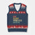 Eat Sleep Wrestle Repeat V-Neck Knit Sweater Vest Cool Wrestling TS10 Navy Red Print Your Wear
