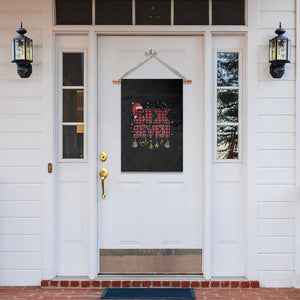 Funny Six Seven Christmas Garden Flag 67 Meme Gen Alpha Slang Red Plaid Xmas Pajamas TS10 Print Your Wear
