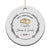 Personalised 50th Wedding Anniversary Christmas Ornament Custom Name Gold 50 Years of Marriage TS10 Print Your Wear