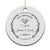 Personalised 60th Wedding Anniversary Christmas Ornament Custom Name Diamond 60 Years of Marriage TS10 Print Your Wear