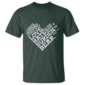 MLK T Shirt I Have Decided To Stick With Love Martin Luther King Black History Month TS10 Dark Forest Green Print Your Wear