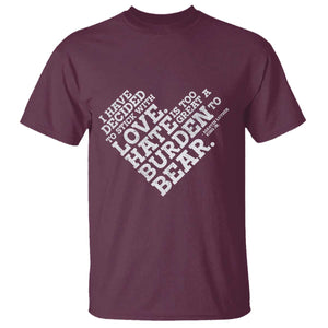 MLK T Shirt I Have Decided To Stick With Love Martin Luther King Black History Month TS10 Maroon Print Your Wear