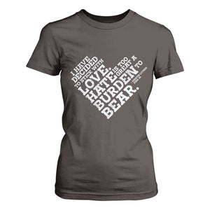 MLK T Shirt For Women I Have Decided To Stick With Love Martin Luther King Black History Month TS10 Dark Chocolate Print Your Wear