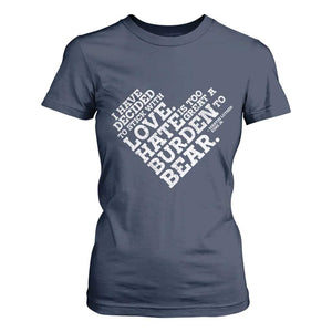 MLK T Shirt For Women I Have Decided To Stick With Love Martin Luther King Black History Month TS10 Navy Print Your Wear