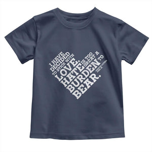 MLK Toddler T Shirt I Have Decided To Stick With Love Martin Luther King Black History Month TS10 Navy Print Your Wear