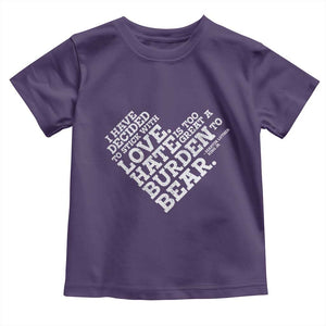MLK Toddler T Shirt I Have Decided To Stick With Love Martin Luther King Black History Month TS10 Purple Print Your Wear