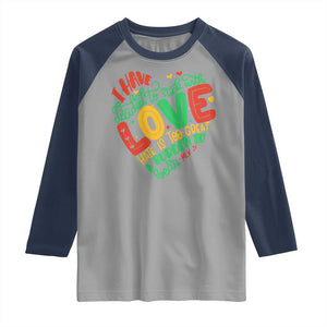 Martin Luther King Raglan Shirt I Have Decided to Stick With Love MLK Black History Month TS10 Sport Gray Navy Print Your Wear