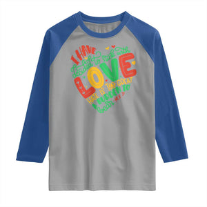 Martin Luther King Raglan Shirt I Have Decided to Stick With Love MLK Black History Month TS10 Sport Gray Royal Print Your Wear