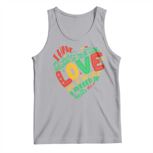 Martin Luther King Tank Top I Have Decided to Stick With Love MLK Black History Month TS10 Athletic Heather Print Your Wear