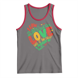 Martin Luther King Tank Top I Have Decided to Stick With Love MLK Black History Month TS10 Deep Heather Red Print Your Wear