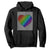 LGBT Pride Hoodie LGBTQ Support Retro Valentines Rainbow Heart TS10 Black Print Your Wear