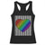 LGBT Pride Racerback Tank Top LGBTQ Support Retro Valentines Rainbow Heart TS10 Black Print Your Wear