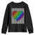 LGBT Pride Youth Sweatshirt LGBTQ Support Retro Valentines Rainbow Heart TS10 Black Print Your Wear