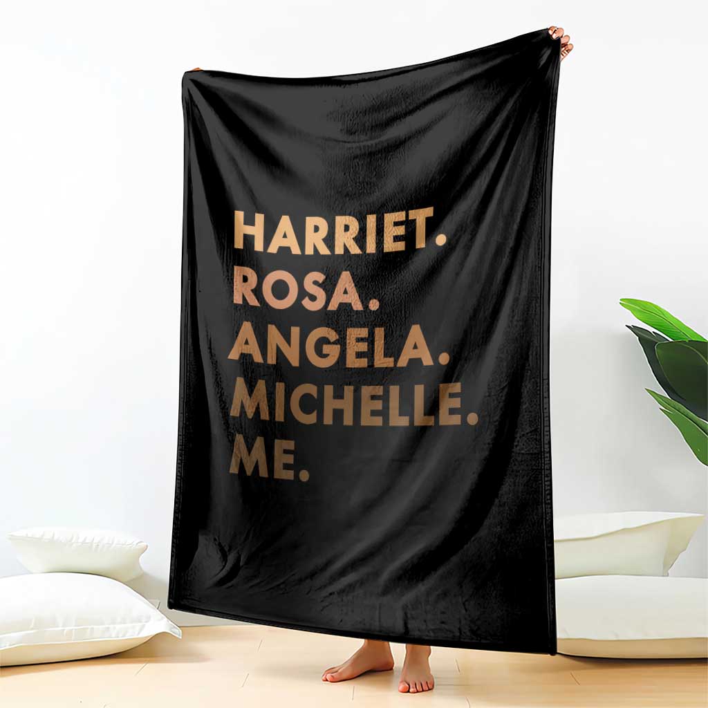 Harriet Rosa Angela Michelle Me Throw Blanket Black History Month Feminist Women Leaders TS10 Print Your Wear