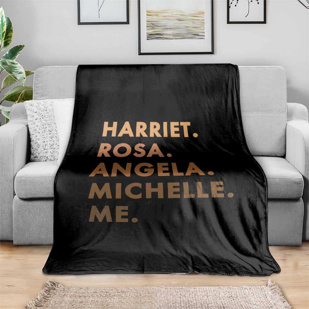 Harriet Rosa Angela Michelle Me Throw Blanket Black History Month Feminist Women Leaders TS10 Print Your Wear