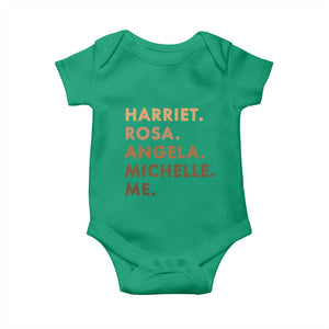 Harriet Rosa Angela Michelle Me Baby Onesie Black History Month Feminist Women Leaders TS10 Irish Green Print Your Wear