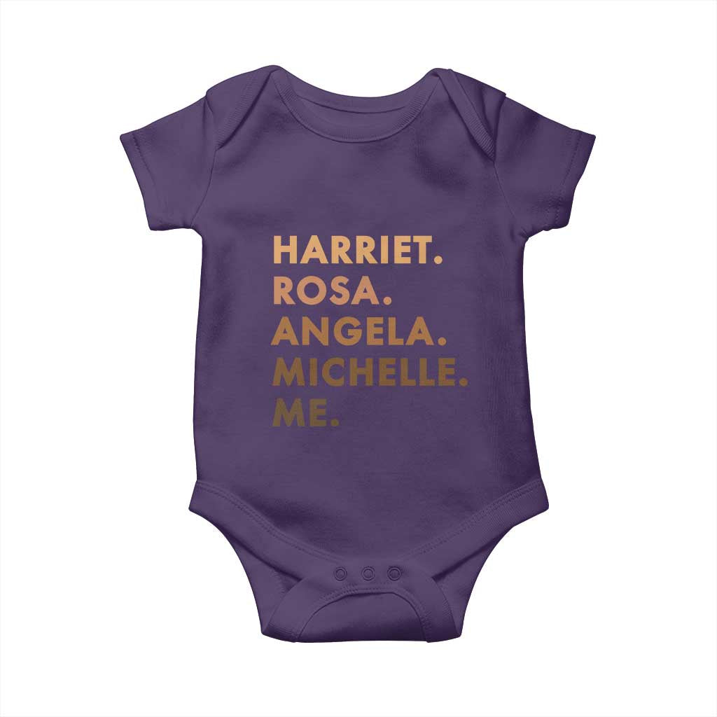 Harriet Rosa Angela Michelle Me Baby Onesie Black History Month Feminist Women Leaders TS10 Purple Print Your Wear