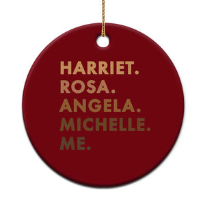Harriet Rosa Angela Michelle Me Ceramic Ornament Black History Month Feminist Women Leaders TS10 1pc Red Print Your Wear