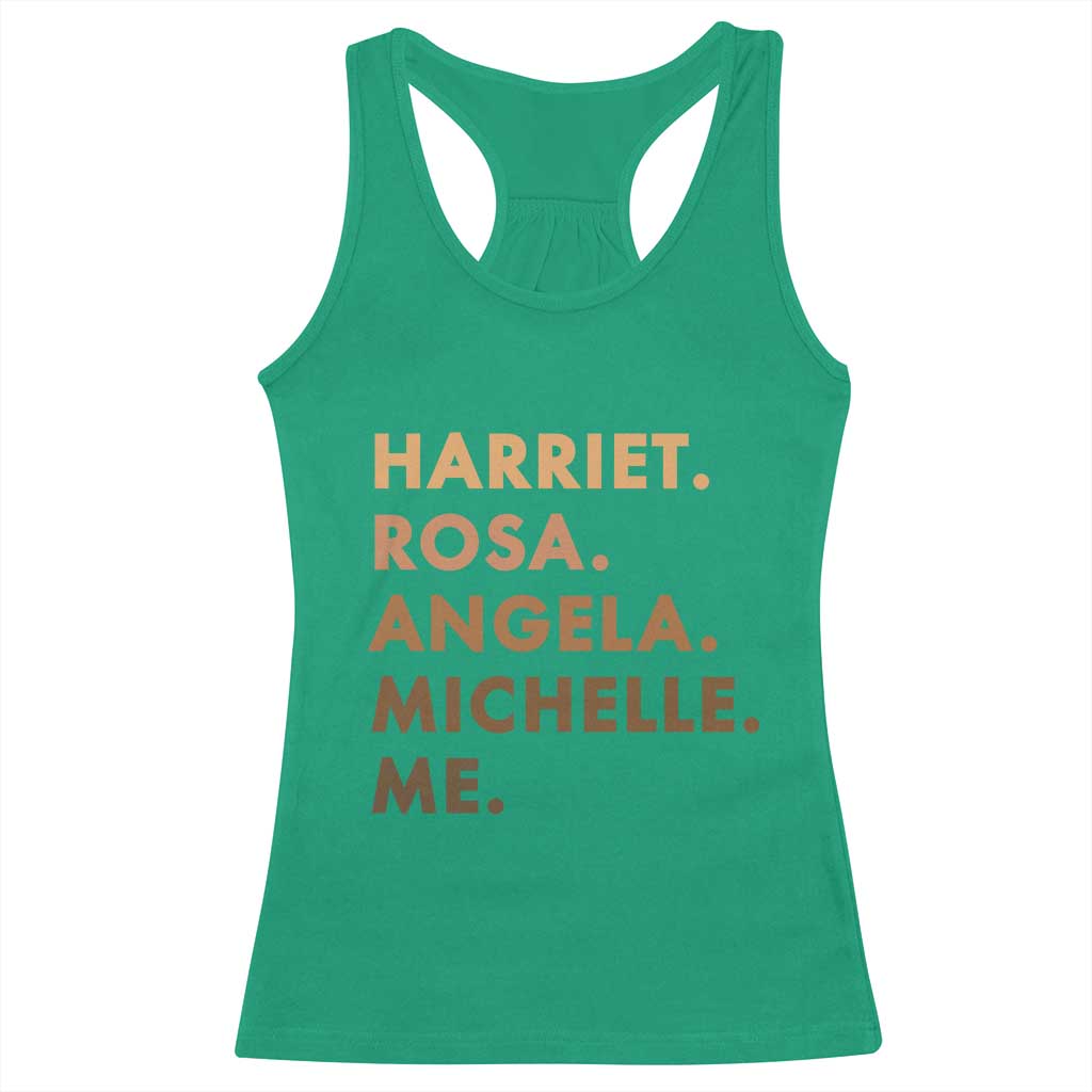 Harriet Rosa Angela Michelle Me Racerback Tank Top Black History Month Feminist Women Leaders TS10 Irish Green Print Your Wear
