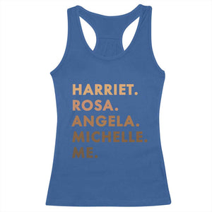 Harriet Rosa Angela Michelle Me Racerback Tank Top Black History Month Feminist Women Leaders TS10 Royal Blue Print Your Wear