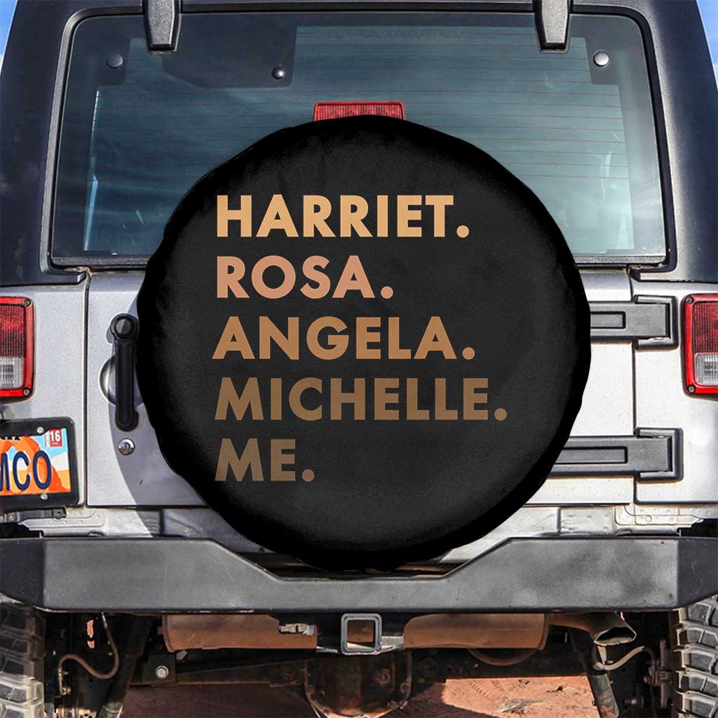 Harriet Rosa Angela Michelle Me Spare Tire Cover Black History Month Feminist Women Leaders TS10 No hole Black Print Your Wear