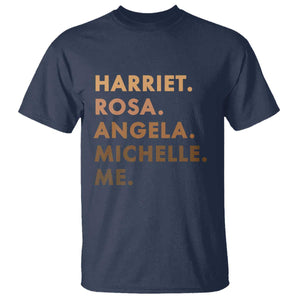Harriet Rosa Angela Michelle Me T Shirt Black History Month Feminist Women Leaders TS10 Navy Print Your Wear