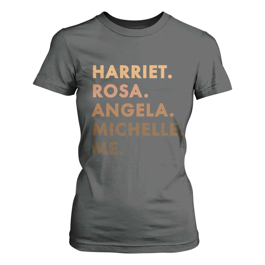 Harriet Rosa Angela Michelle Me T Shirt For Women Black History Month Feminist Women Leaders TS10 Dark Heather Print Your Wear