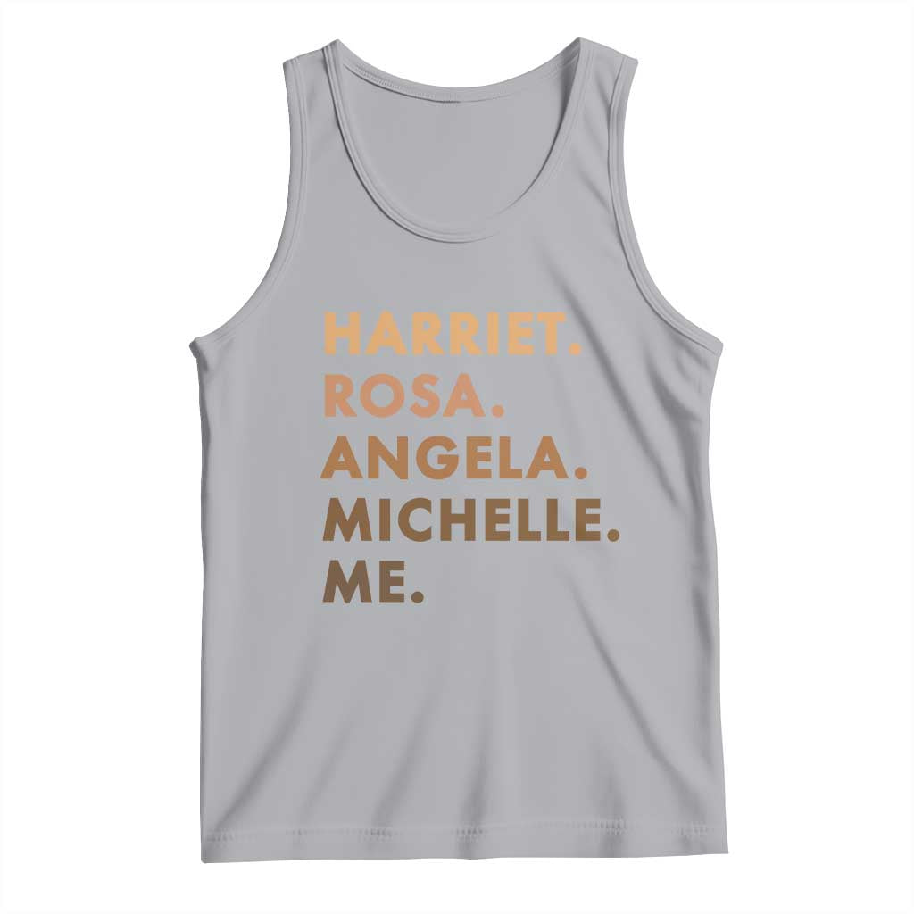 Harriet Rosa Angela Michelle Me Tank Top Black History Month Feminist Women Leaders TS10 Athletic Heather Print Your Wear