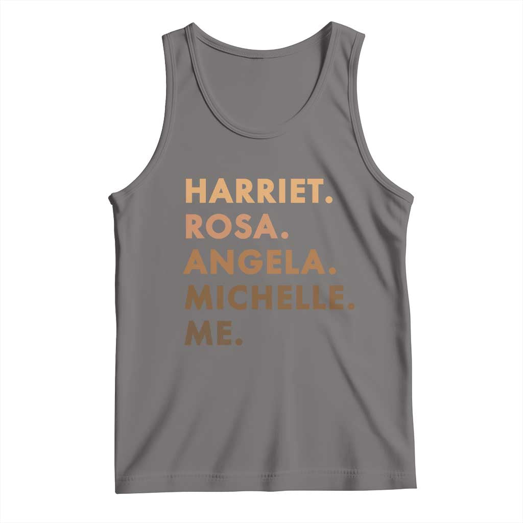 Harriet Rosa Angela Michelle Me Tank Top Black History Month Feminist Women Leaders TS10 Deep Heather Print Your Wear