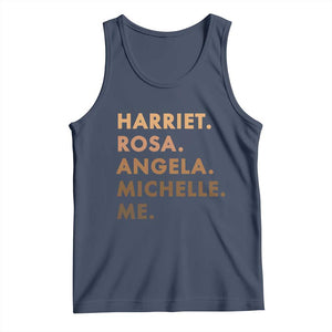 Harriet Rosa Angela Michelle Me Tank Top Black History Month Feminist Women Leaders TS10 Navy Print Your Wear