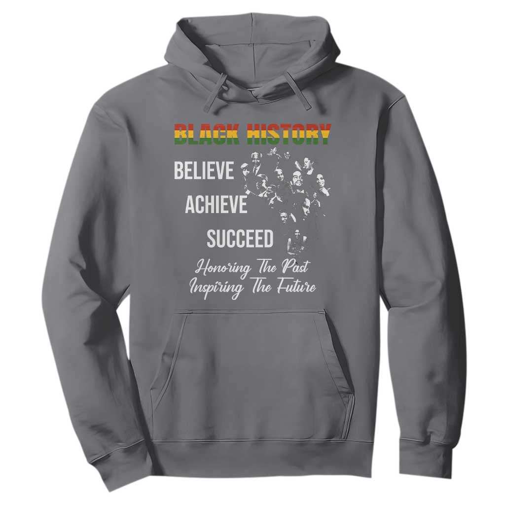 Honoring Past Inspiring Future Black History Month Hoodie TS10 Charcoal Print Your Wear