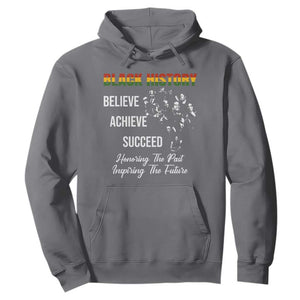 Honoring Past Inspiring Future Black History Month Hoodie TS10 Charcoal Print Your Wear
