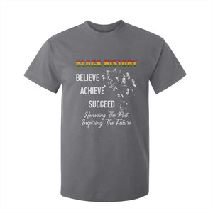 Honoring Past Inspiring Future Black History Month T Shirt For Kid TS10 Charcoal Print Your Wear